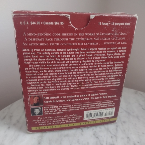 The Da Vinci Code Audio Book - Picture 3 of 4
